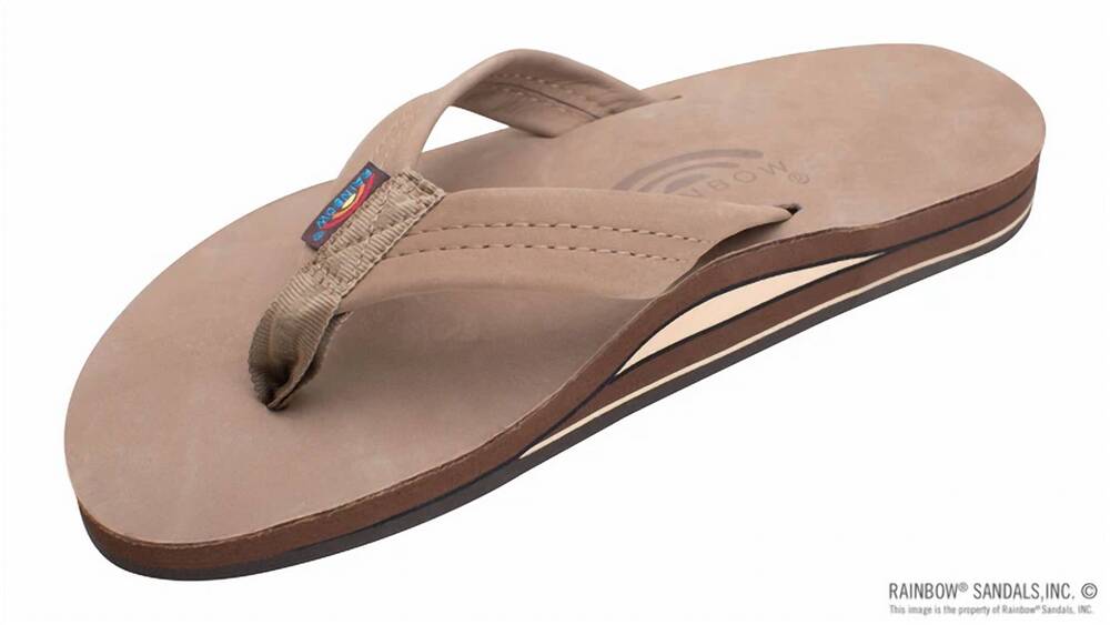NEW RAINBOW SANDALS women's premier leather sandal in dark brown